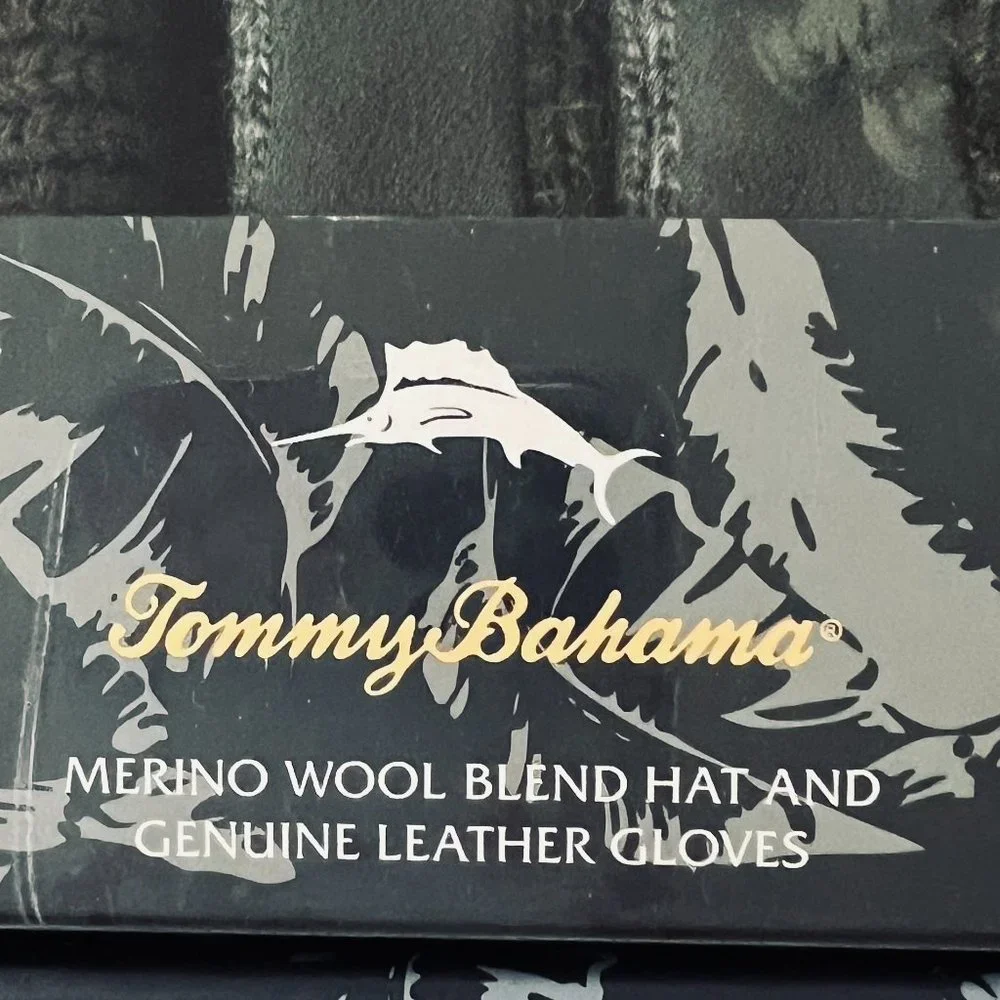 TOMMY BAHAMA Men's Hat & Glove Boxed Set NIB - Picture 6 of 6